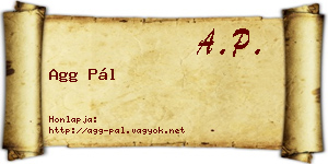 Agg Pál névjegykártya